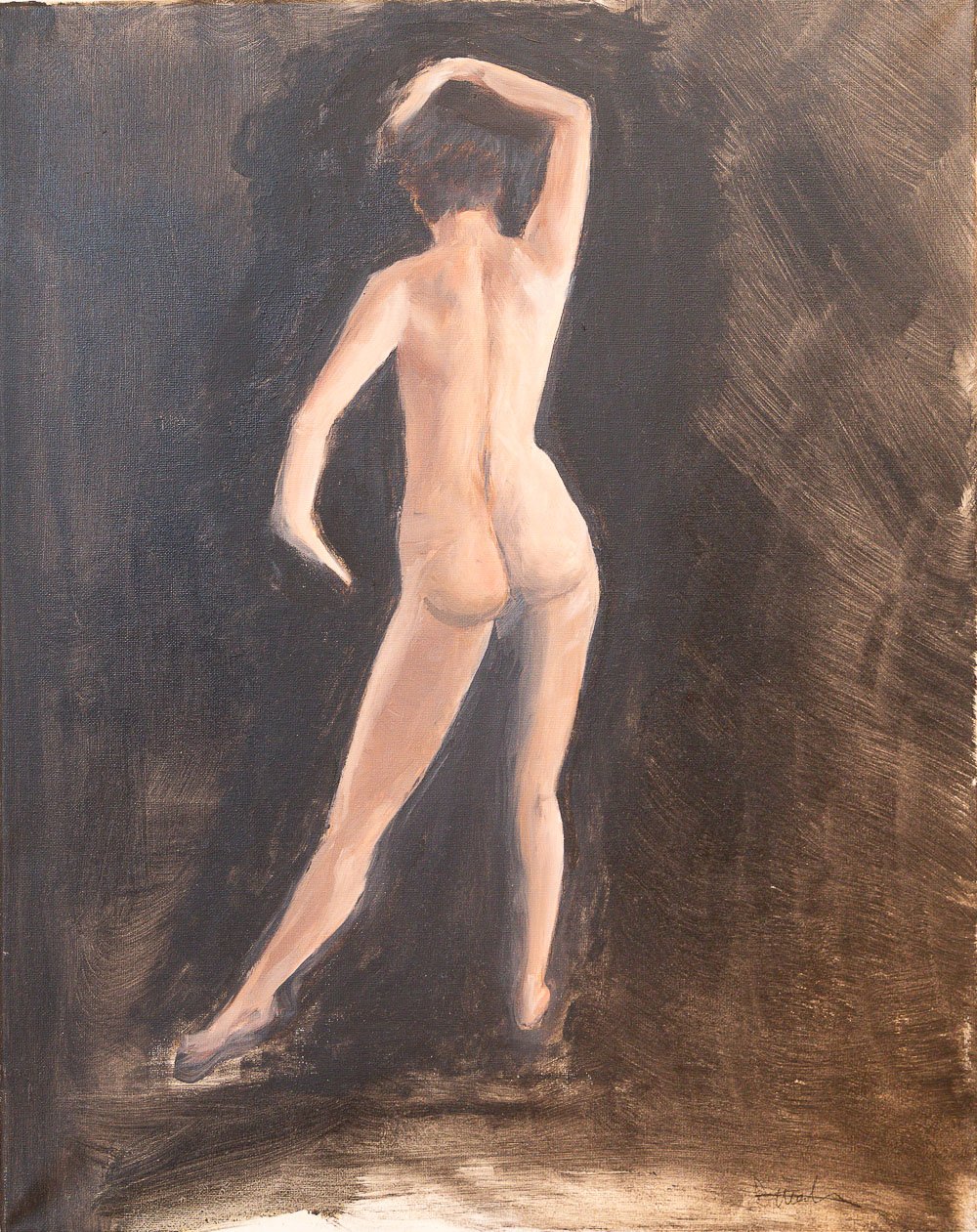 Grace emerging from the shadows