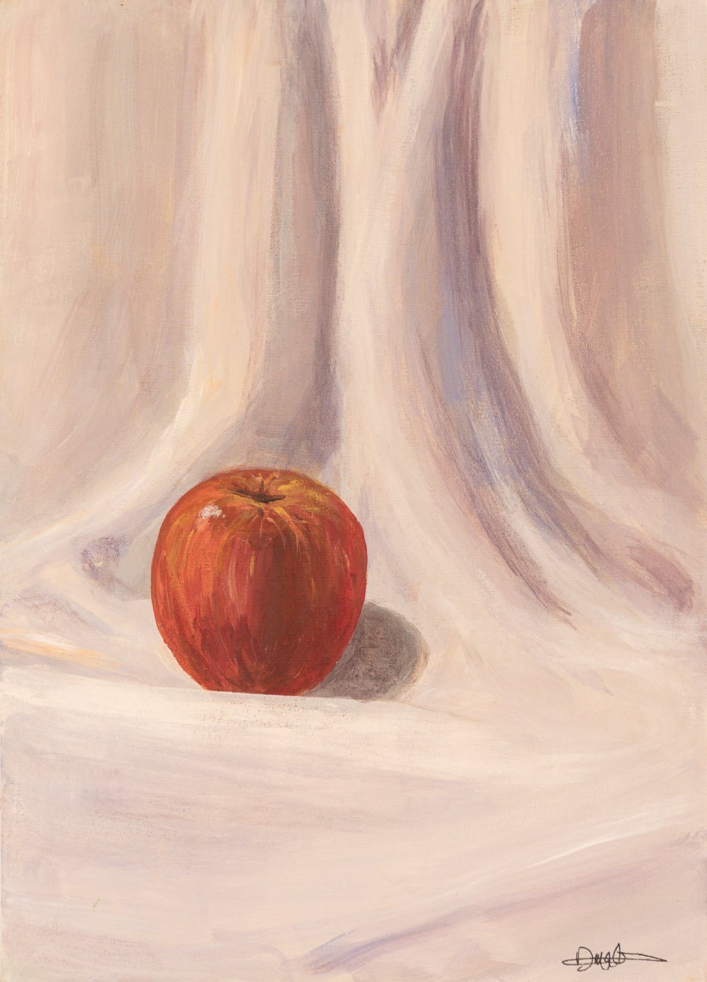 Apple and drapery