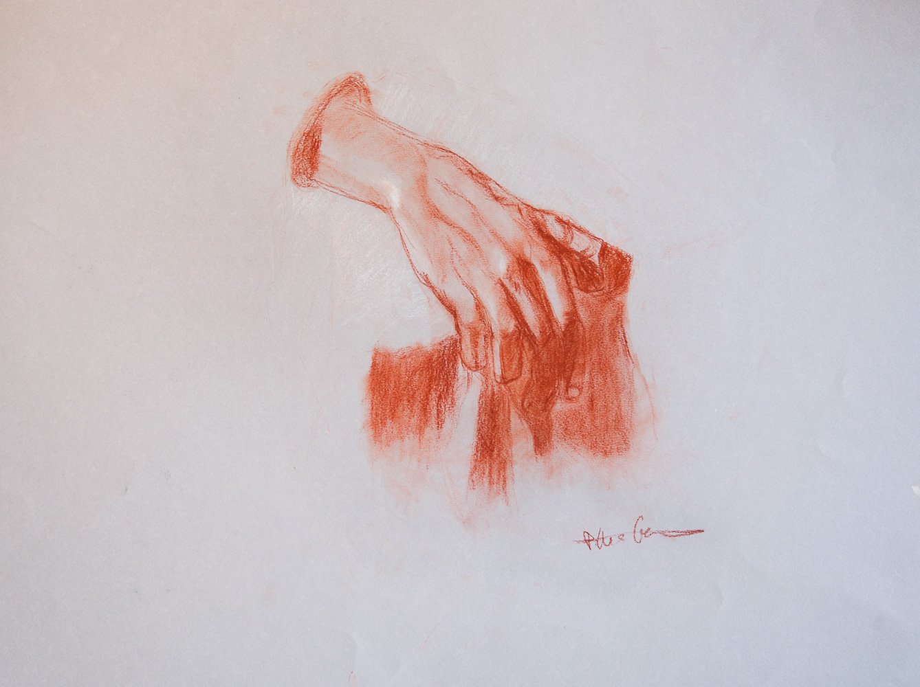 Hand Study in Sanguine